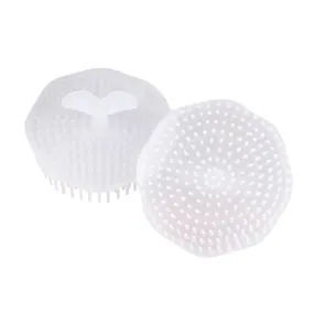 2Pcs/Lot White Washing Hair Cleaner Brushes Relieve Itching Acupuncture Points Massage Shampoo Scalp Massage Comb