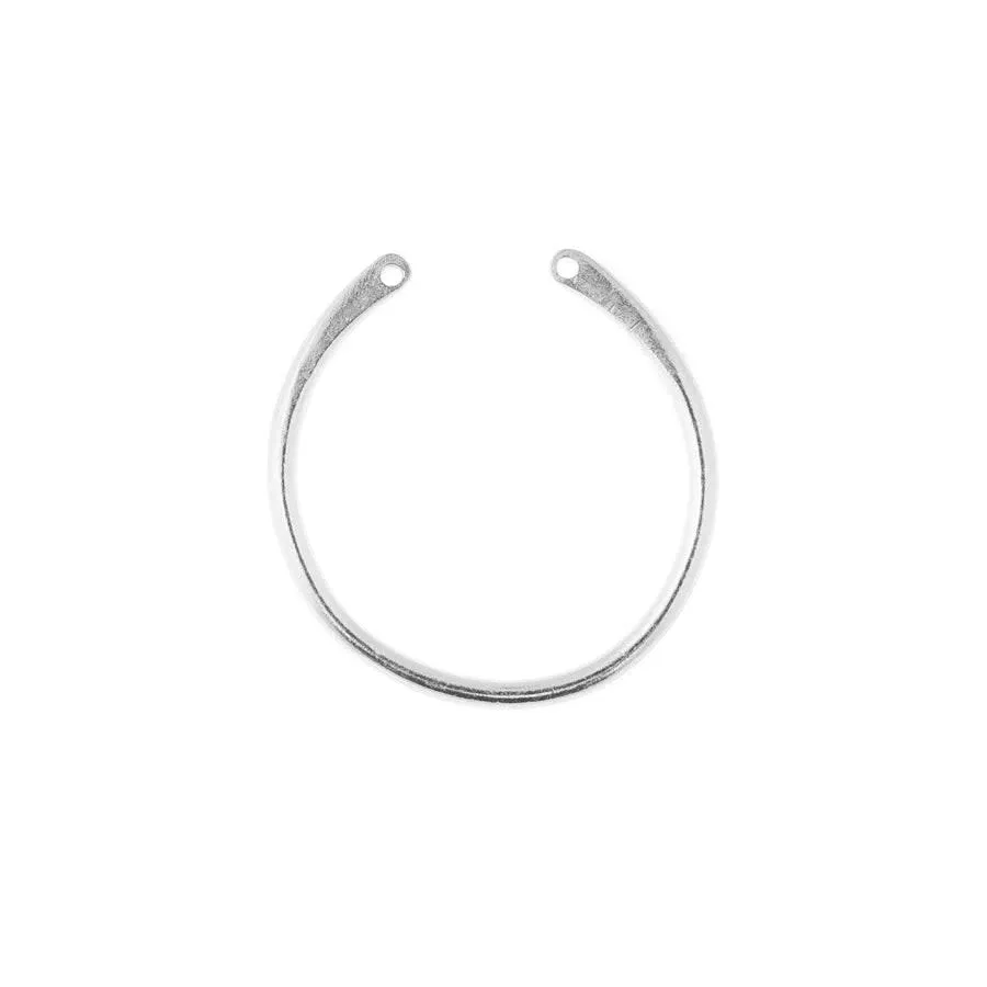 33mm Silver U Shaped Connector/Pendant