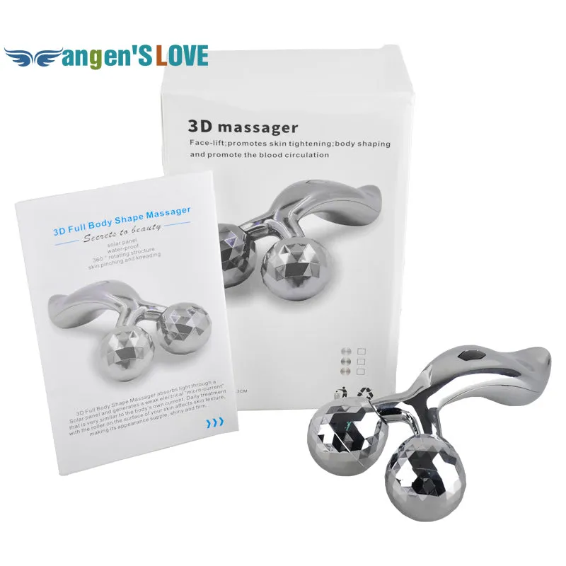 3D Roller Massager 360 Rotate 3D Full Body Shape Massager for Face and Body Lifting Wrinkle Remover Y Shape Roller Massager