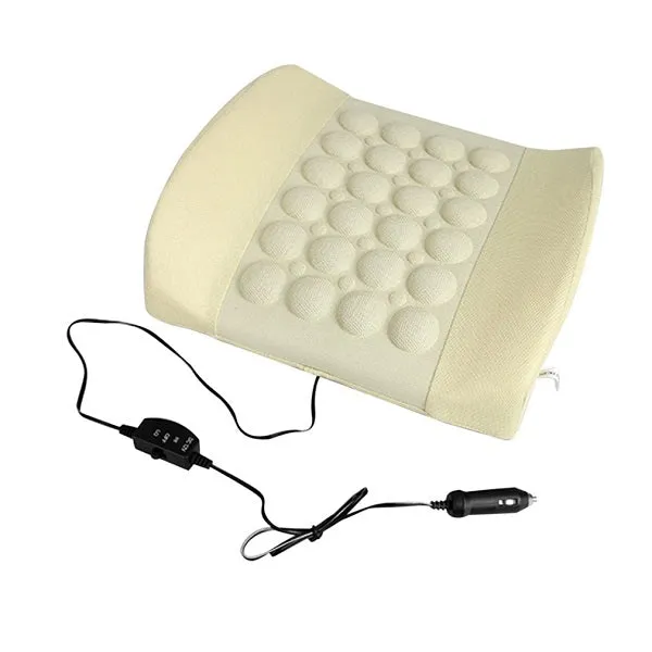 4 Colors Electric Massage Car Seat Soft Sponge Waist Support Pillow Bone Stimulate the Circulation of Blood Cushion Car Styling