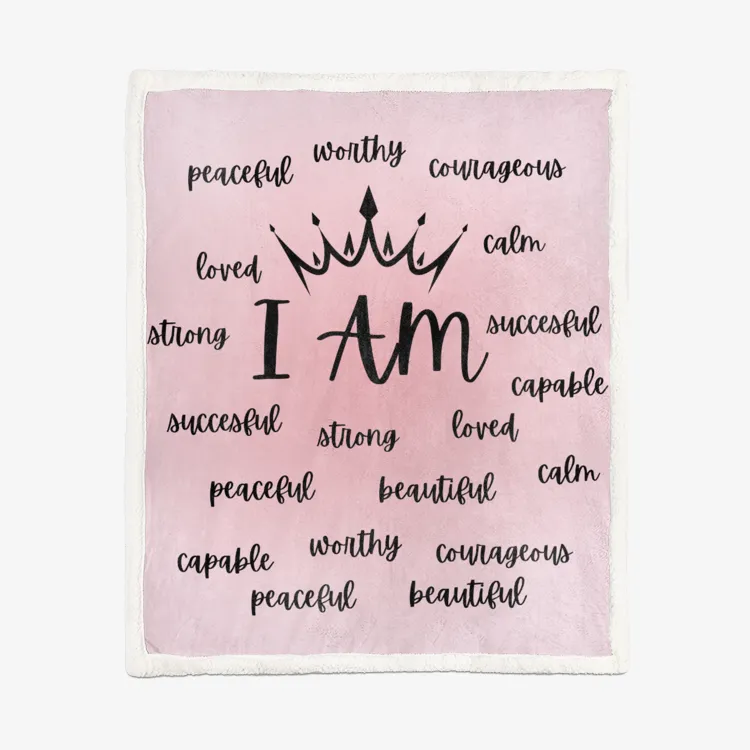 Affirmations Super Soft Plush Blanket