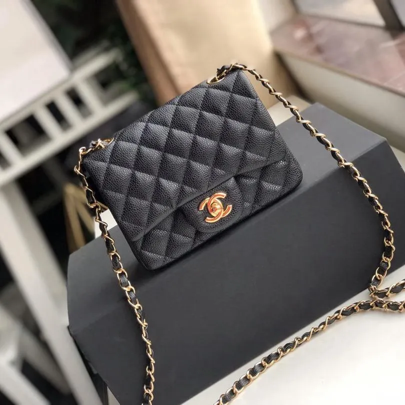 CC Flap Bag X Caviar Mini