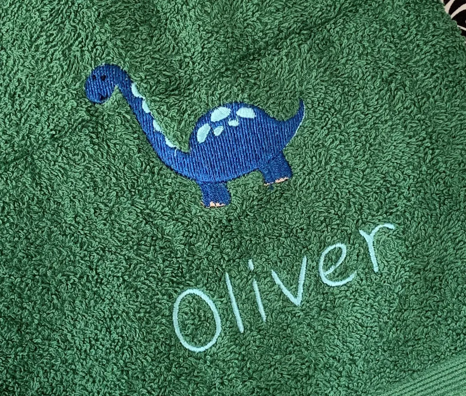 Dinosaur (Blue) - Baby Bubble Blanket - Personalised