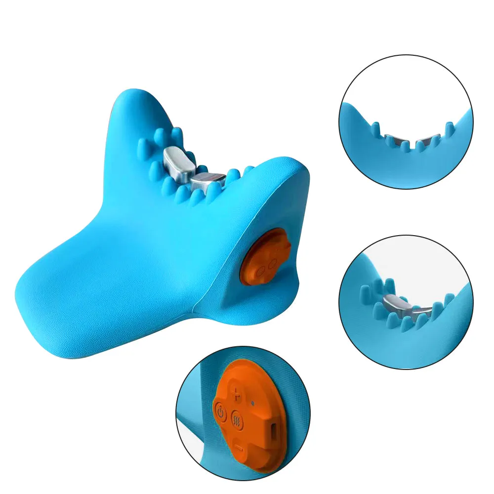 EMS Heat Vibrating Back & Neck Massage Pillow