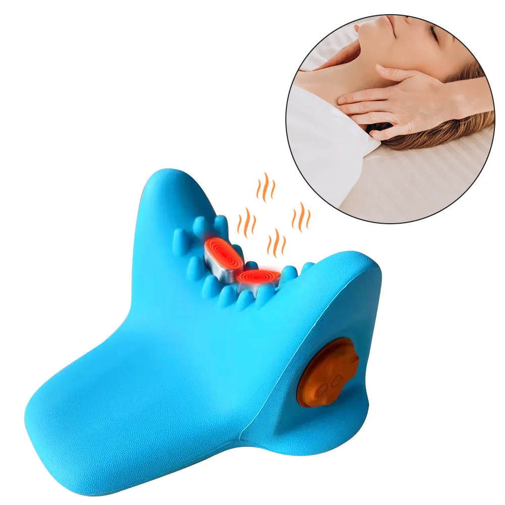 EMS Heat Vibrating Back & Neck Massage Pillow
