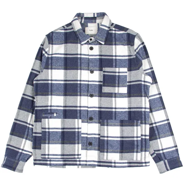 Folk Assembly Jacket - Navy Blanket Check