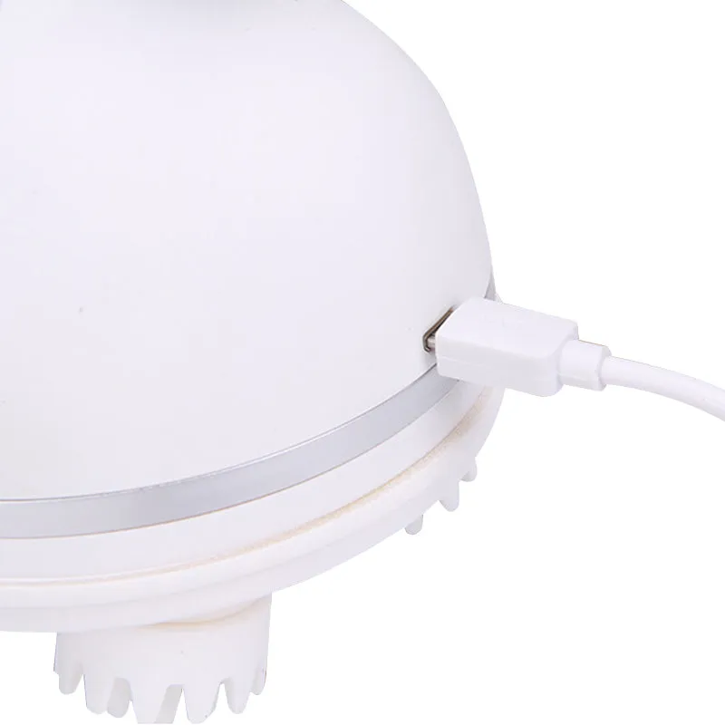 Handheld Scalp Massager Portable Electric 3D Head Massager with 4 Removable Heads Attachments for Neck, Scalp, Face Claw Head Muscle Relax Health Care Usb Charging