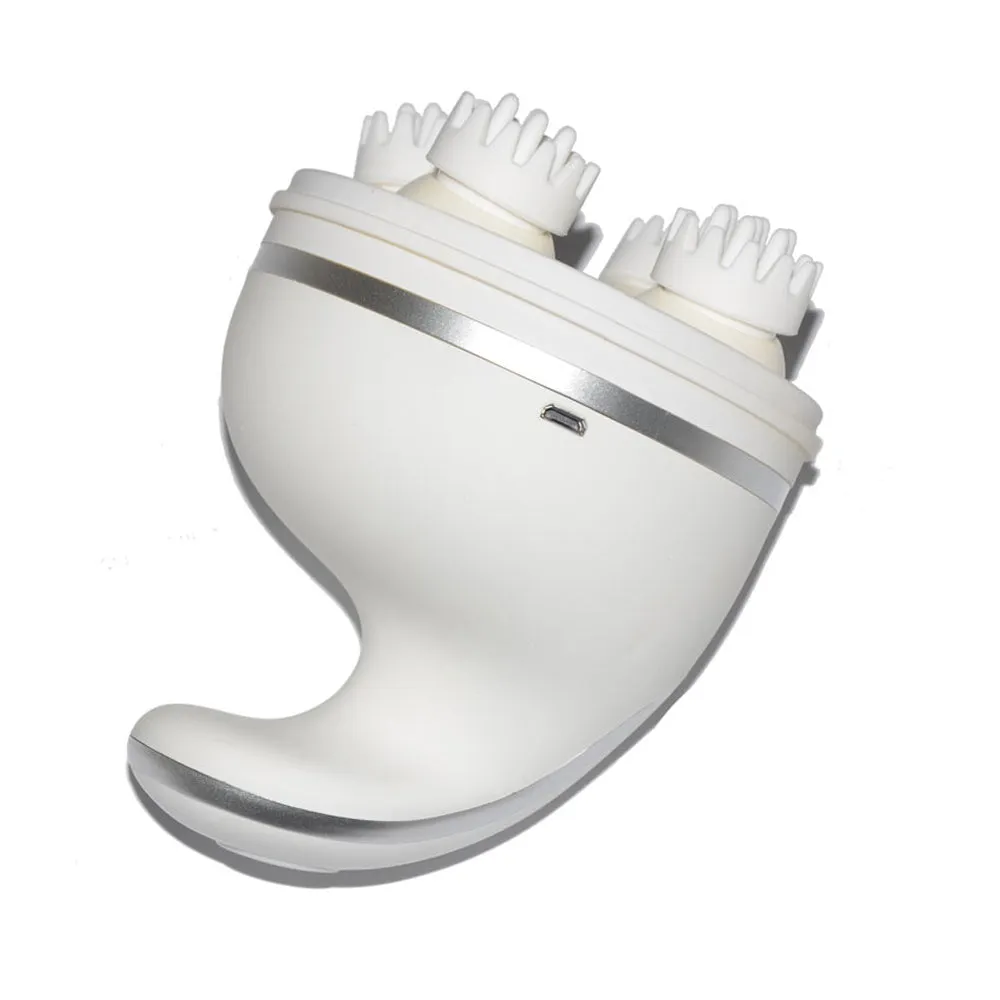 Handheld Scalp Massager Portable Electric 3D Head Massager with 4 Removable Heads Attachments for Neck, Scalp, Face Claw Head Muscle Relax Health Care Usb Charging