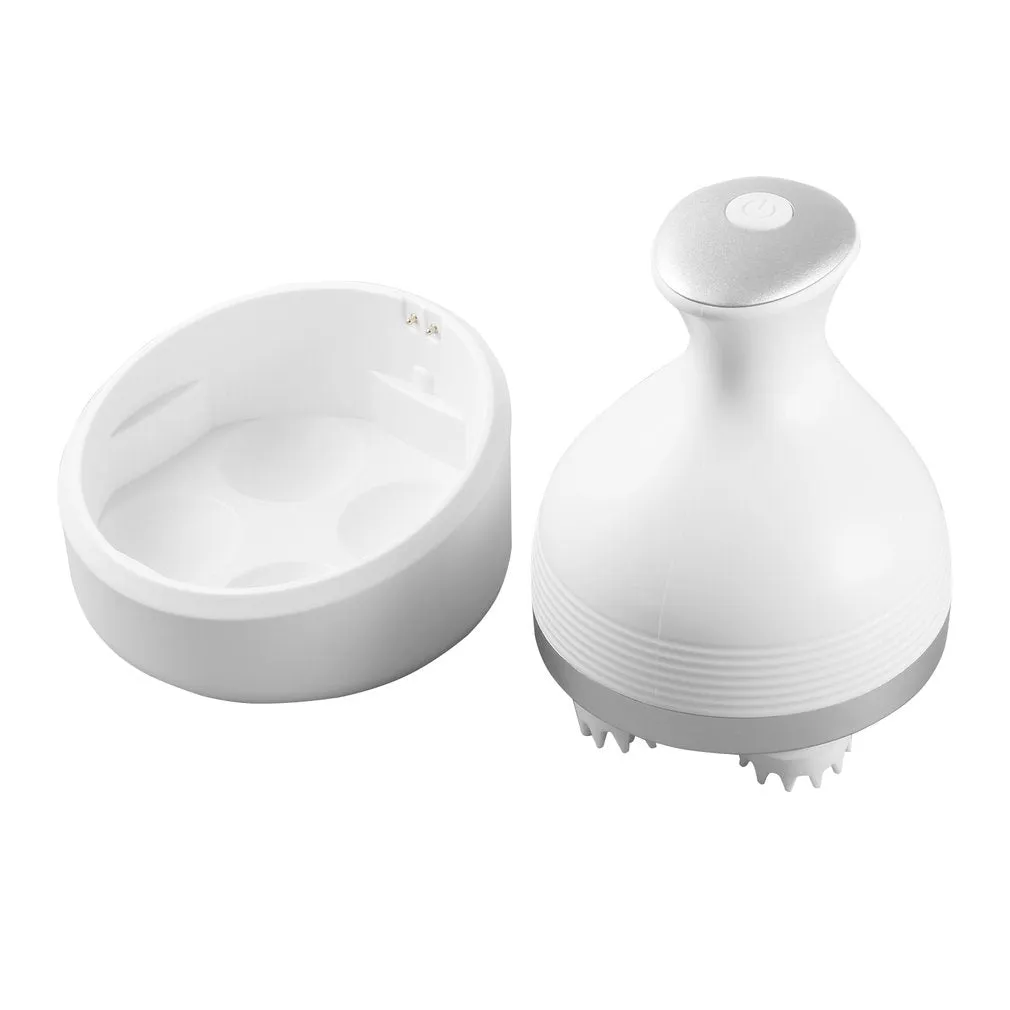 Handheld Scalp Massager Portable Electric 3D Head Massager with 4 Removable Heads Attachments for Neck, Scalp, Face Claw Head Muscle Relax Health Care Usb Charging