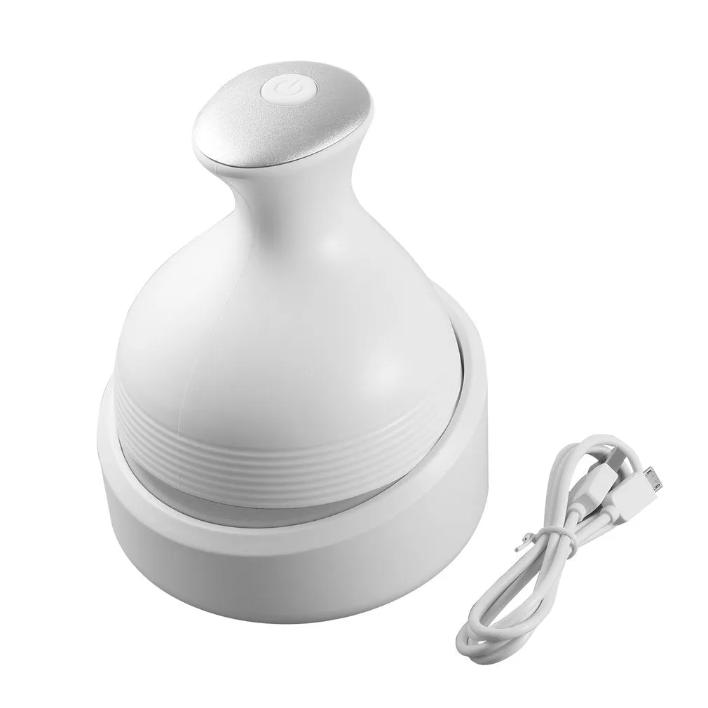 Handheld Scalp Massager Portable Electric 3D Head Massager with 4 Removable Heads Attachments for Neck, Scalp, Face Claw Head Muscle Relax Health Care Usb Charging