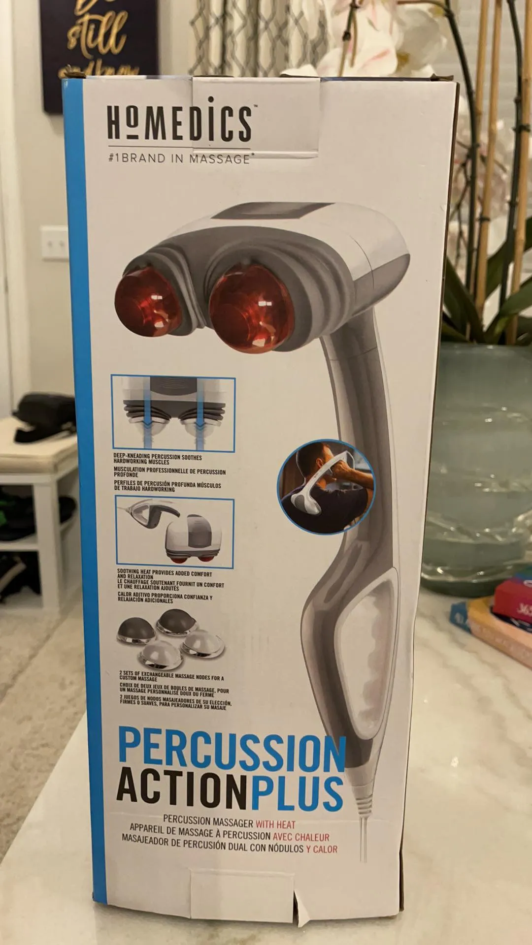 Homedics Percussion Action Plus Handheld Massager