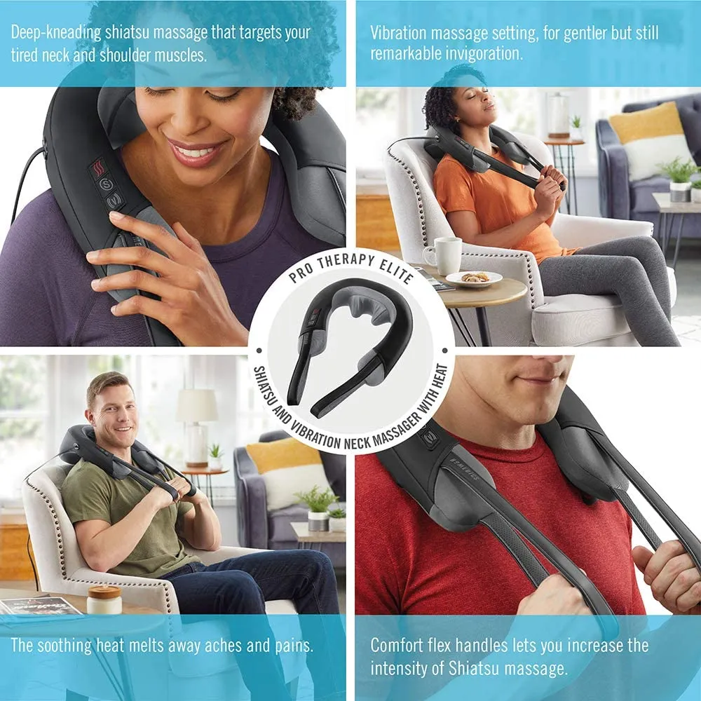 Homedics - Pro Therapy Elite - Shiatsu and Vibration Neck Massager with heat