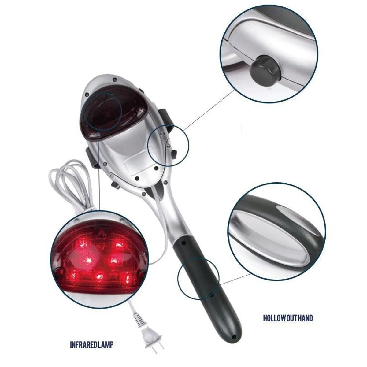 Infrared Handheld Percussion Muscle Massager Deep Tissue