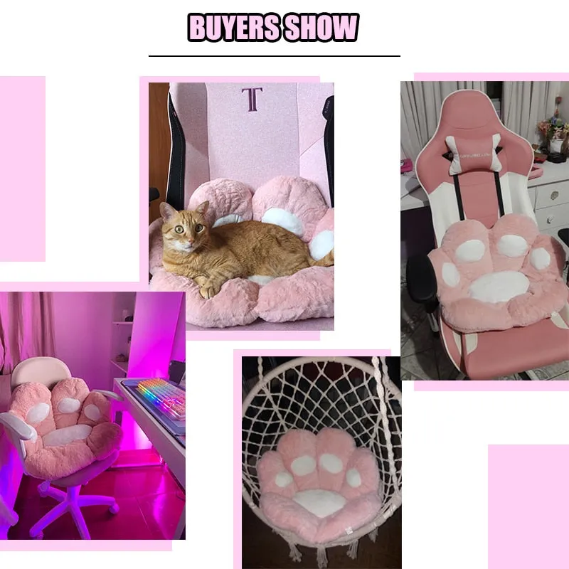 Kawaii Cat Paw Pillow Plush