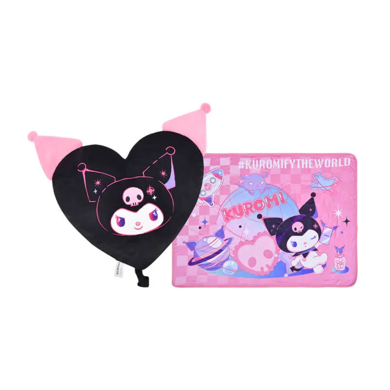 Kuromi Wonderful Journey Pillow Blanket