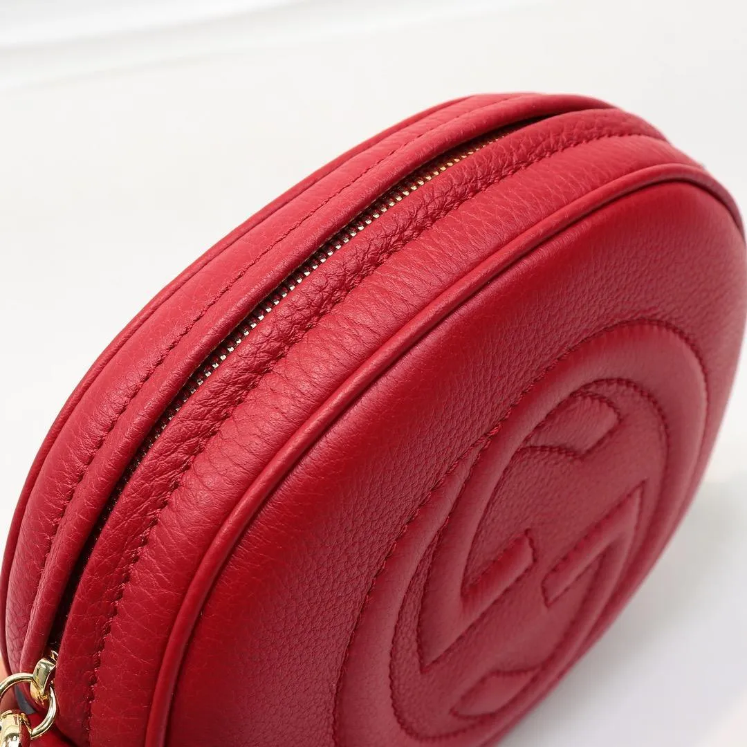 Soho Leather Rouad Chain Bag