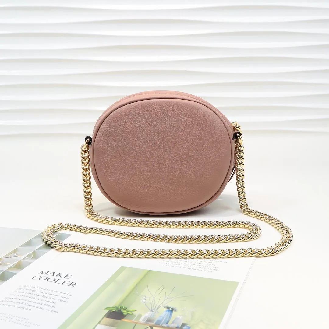 Soho Leather Rouad Chain Bag