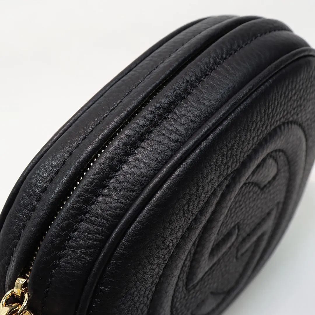 Soho Leather Rouad Chain Bag