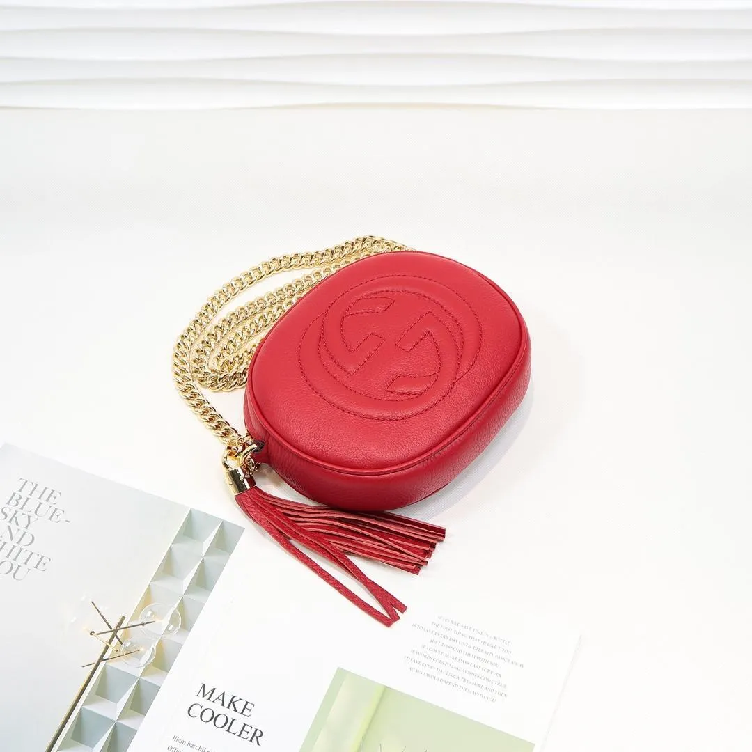 Soho Leather Rouad Chain Bag