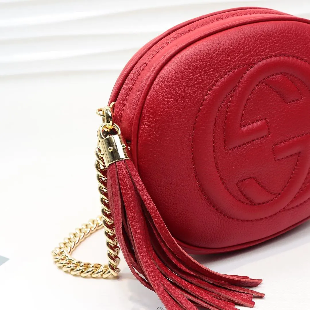 Soho Leather Rouad Chain Bag