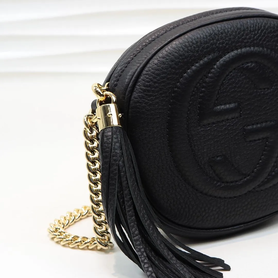 Soho Leather Rouad Chain Bag