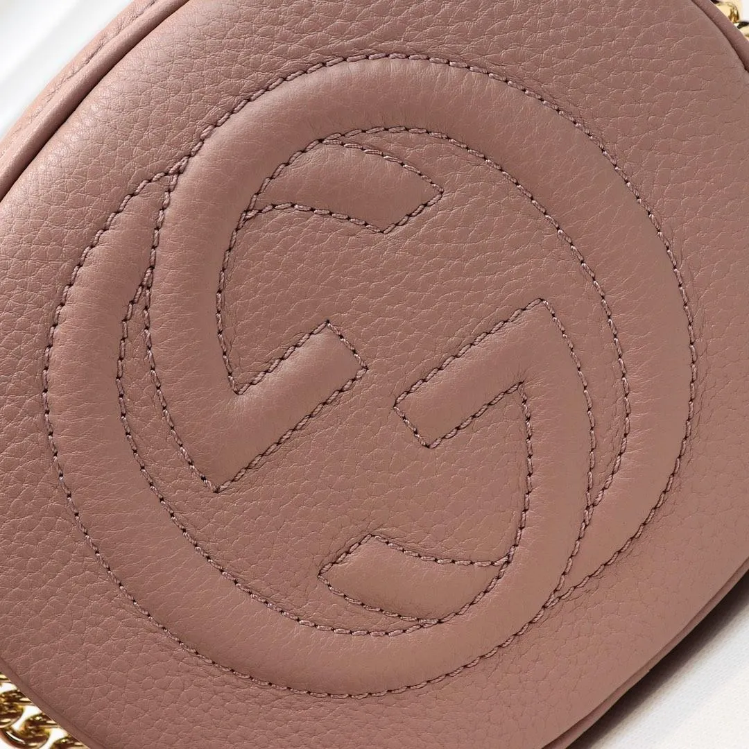 Soho Leather Rouad Chain Bag
