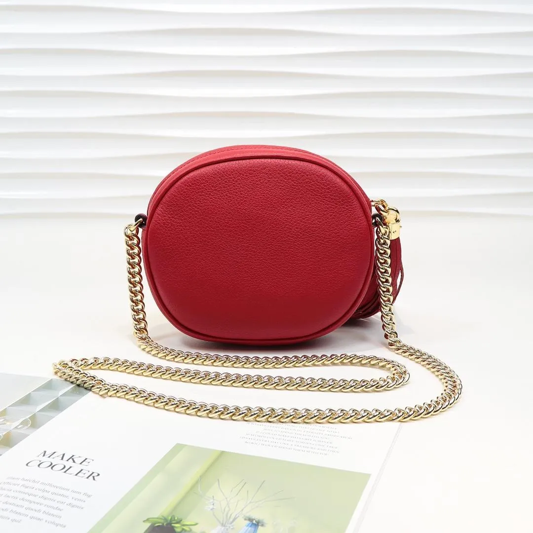 Soho Leather Rouad Chain Bag