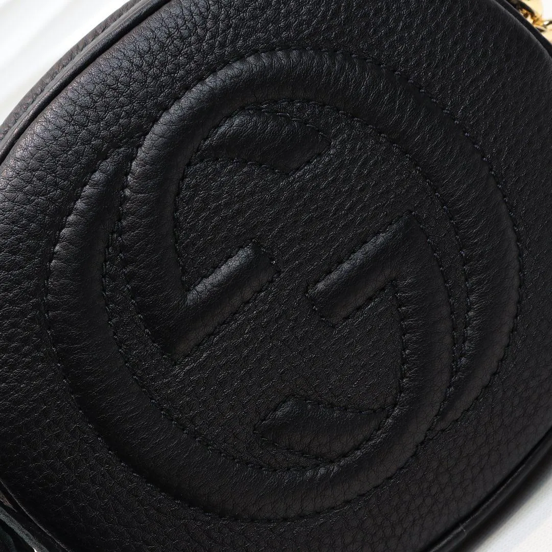 Soho Leather Rouad Chain Bag
