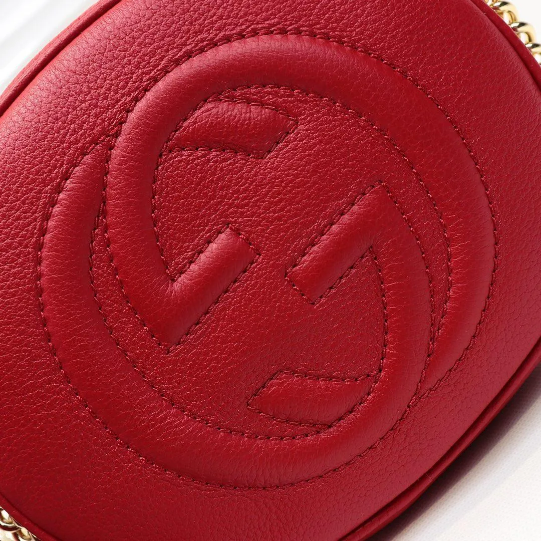 Soho Leather Rouad Chain Bag
