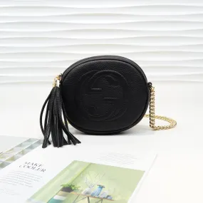 Soho Leather Rouad Chain Bag