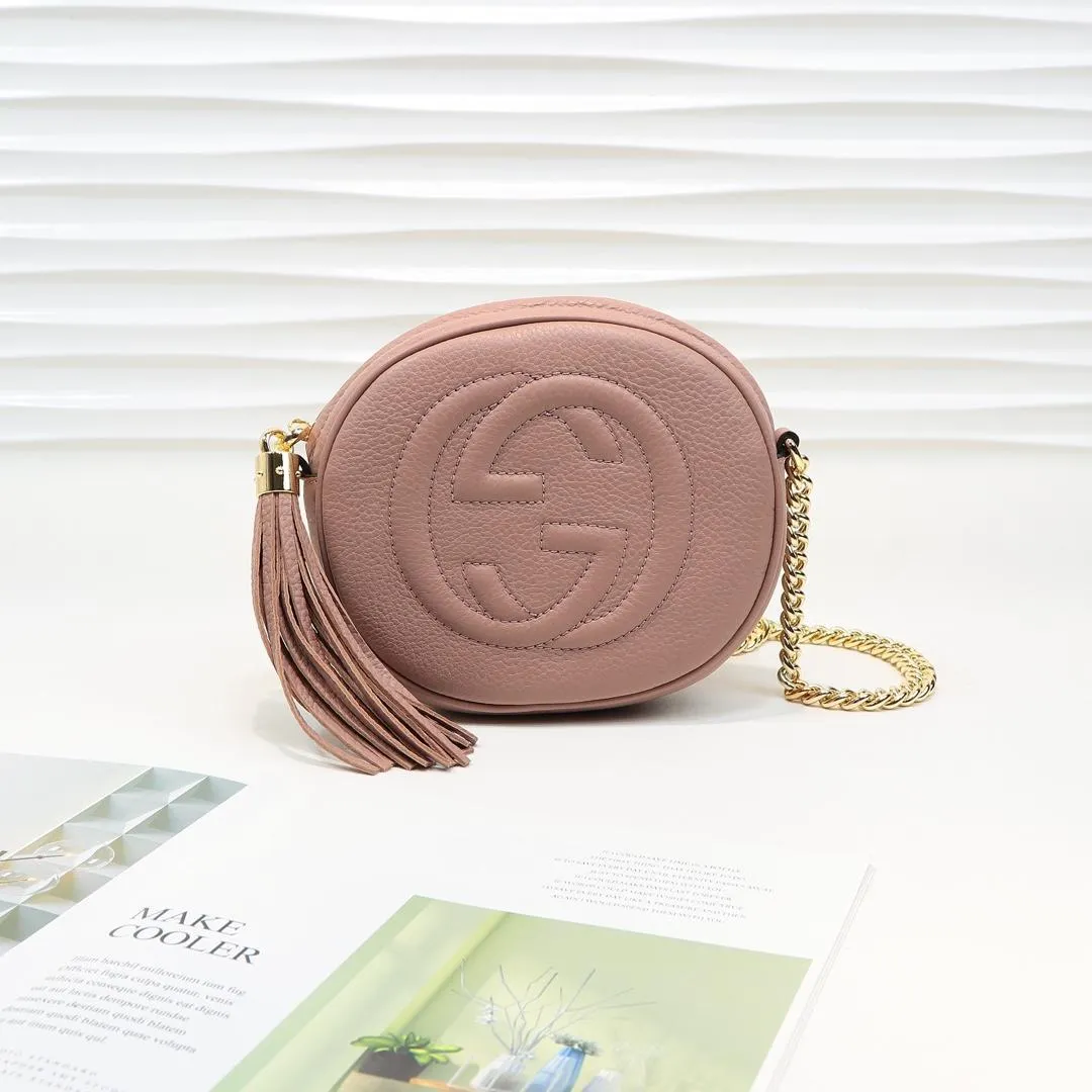 Soho Leather Rouad Chain Bag