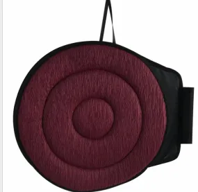 style: 2circle, Color: Wine Red - 360 Degree Rotation Seat