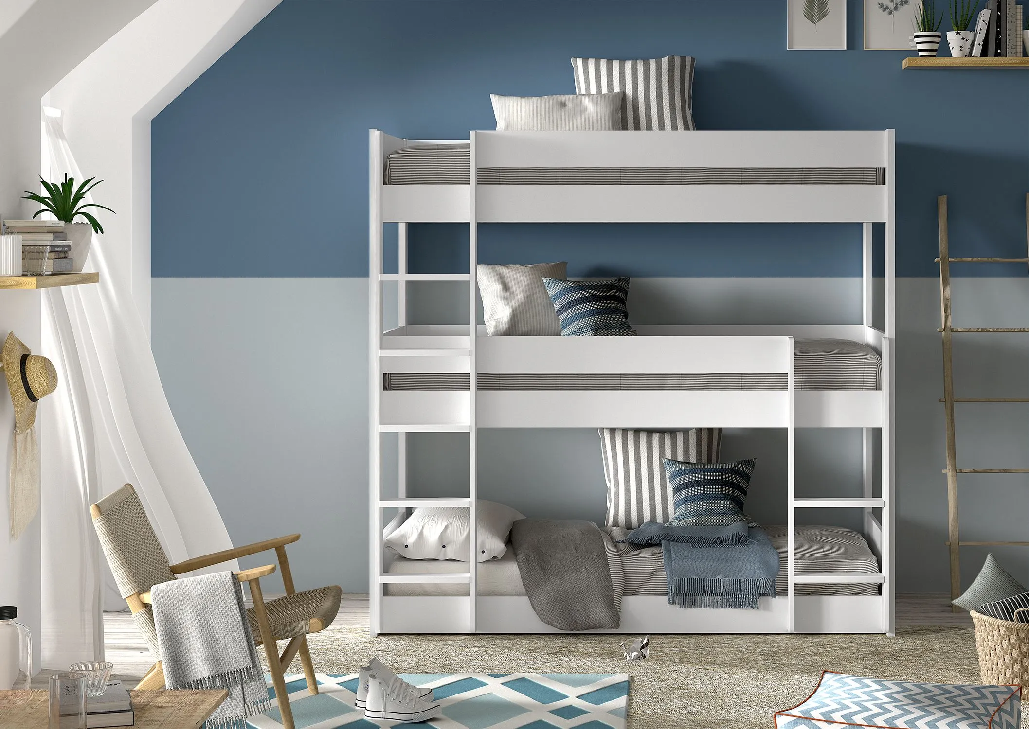 Vipack Scott Triple Bunk Bed