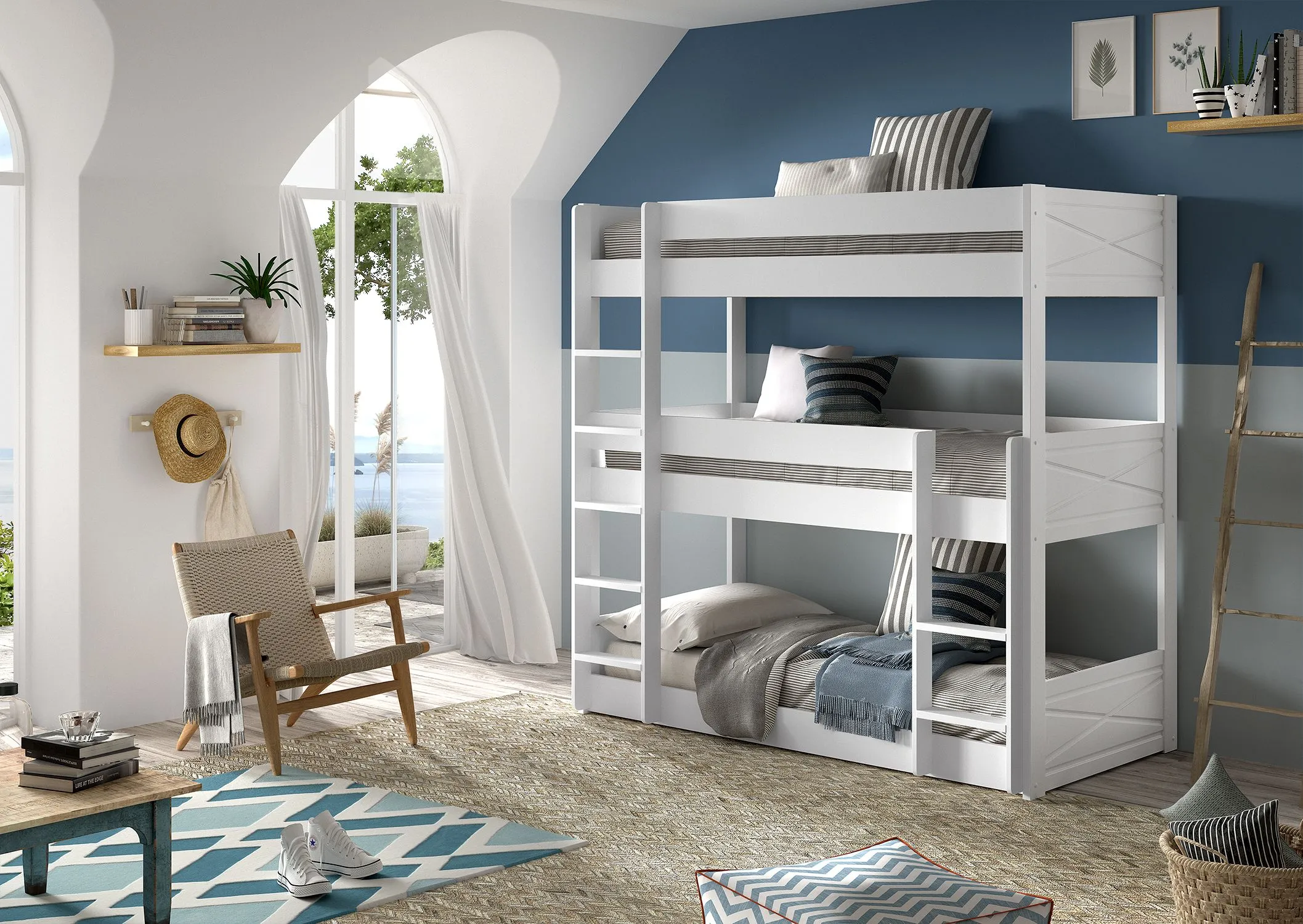 Vipack Scott Triple Bunk Bed